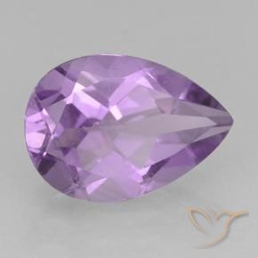 Ametista Violeta rosa médio Natural 1.77ct, Formato de pêra, VVS-VS