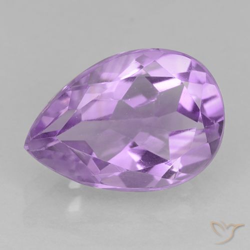 1.90ct Natural Violeta rosado Ametista, Formato de pêra, VVS-VS
