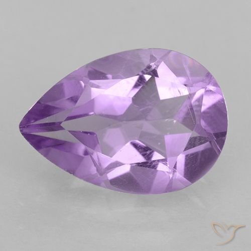 1.70ct Natural Violeta rosa médio Ametista, Formato de pêra, VVS-VS