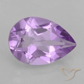 Ametista Violeta rosa médio Natural 1.70ct, Formato de pêra, VVS-VS