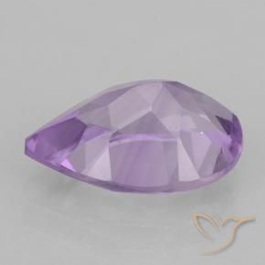 Ametista Violeta rosa médio Natural 1.70ct, Formato de pêra, VVS-VS