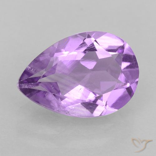 1.67ct Natural Violeta rosa médio Ametista, Formato de pêra, VVS-VS