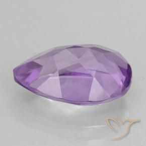 Ametista Violeta rosa médio Natural 1.67ct, Formato de pêra, VVS-VS