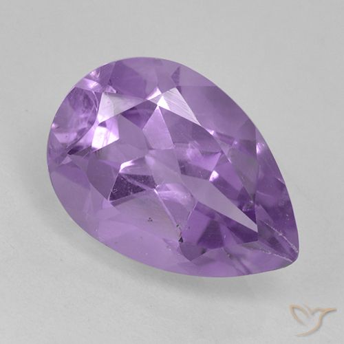 1.71ct Natural Violeta médio Ametista, Formato de pêra, VS