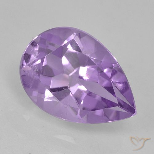 1.84ct Natural Rosa Violeta Médio Ametista, Formato de pêra, VVS-VS