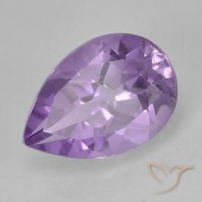 Ametista Rosa Violeta Médio Natural 1.84ct, Formato de pêra, VVS-VS