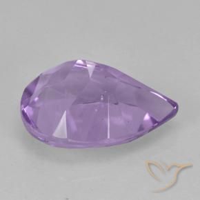 Ametista Rosa Violeta Médio Natural 1.84ct, Formato de pêra, VVS-VS
