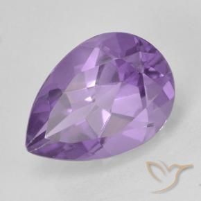 Ametista Violeta médio Natural 1.83ct, Formato de pêra, VVS-VS