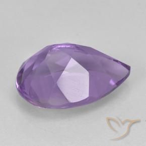 Ametista Violeta médio Natural 1.83ct, Formato de pêra, VVS-VS