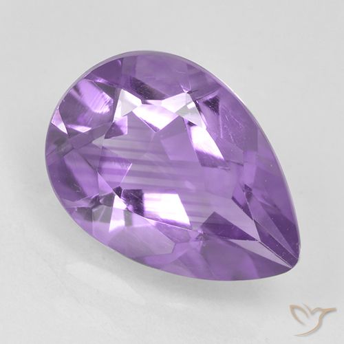 1.74ct Natural Violeta médio Ametista, Formato de pêra, VVS-VS