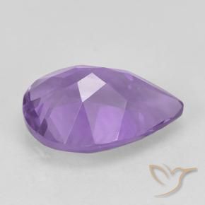 Ametista Violeta médio Natural 1.74ct, Formato de pêra, VVS-VS