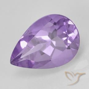 Ametista Violeta médio Natural 1.80ct, Formato de pêra, VVS-VS