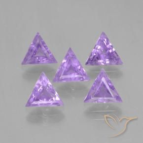 Pedras preciosas de Ametista Violeta médio natural de 2.91 ct, Trilhão, VS