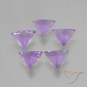 Pedras preciosas de Ametista Violeta médio natural de 2.91 ct, Trilhão, VS