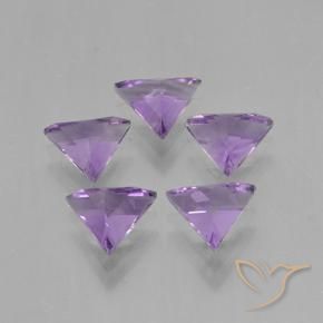 Pedras preciosas de Ametista Violeta médio natural de 2.99 ct, Trilhão, VS