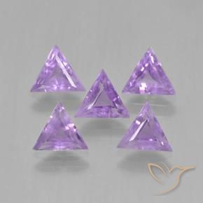 Pedras preciosas de Ametista Violeta médio natural de 2.64 ct, Trilhão, VS