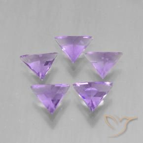 Pedras preciosas de Ametista Violeta médio natural de 2.64 ct, Trilhão, VS