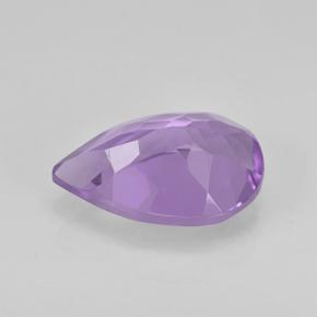 Ametista Violeta médio Natural 1.48ct, Formato de pêra, VVS-VS