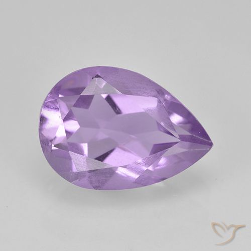1.74ct Natural Violeta médio Ametista, Formato de pêra, VVS-VS