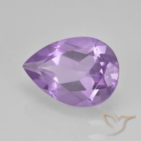 Ametista Violeta médio Natural 1.74ct, Formato de pêra, VVS-VS