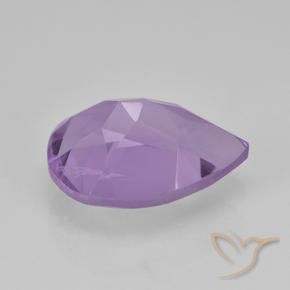 Ametista Violeta médio Natural 1.74ct, Formato de pêra, VVS-VS