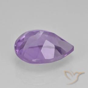 Ametista Violeta médio Natural 1.95ct, Formato de pêra, VVS-VS