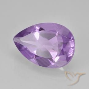 Ametista Violeta médio Natural 1.78ct, Formato de pêra, VVS-VS