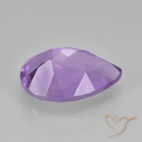Ametista Violeta médio Natural 1.78ct, Formato de pêra, VVS-VS