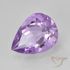 Ametista Violeta médio Natural 2.17ct, Formato de pêra, VVS-VS