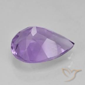 Ametista Violeta médio Natural 2.17ct, Formato de pêra, VVS-VS
