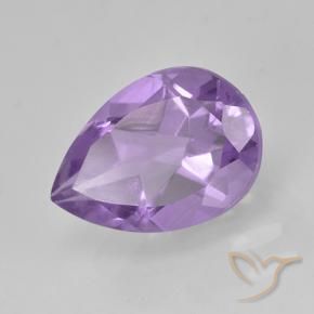 Ametista Violeta rosado Natural 1.87ct, Formato de pêra, VVS-VS