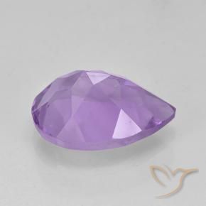 Ametista Violeta rosado Natural 1.87ct, Formato de pêra, VVS-VS