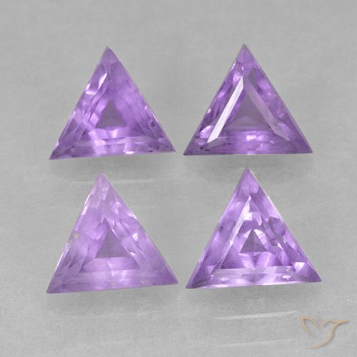 2.25ctw Natural Violeta médio Ametista, Trilhão, VS