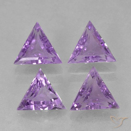 2.46ctw Natural Violeta médio Ametista, Trilhão, VS