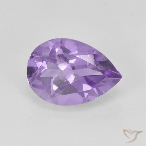 1.67ct Natural Violeta médio Ametista, Formato de pêra, VS
