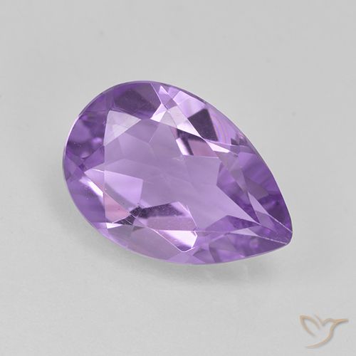 1.57ct Natural Violeta médio Ametista, Formato de pêra, VVS-VS
