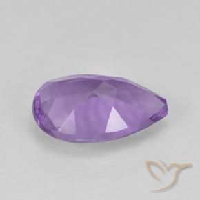 Ametista Violeta médio Natural 1.57ct, Formato de pêra, VVS-VS
