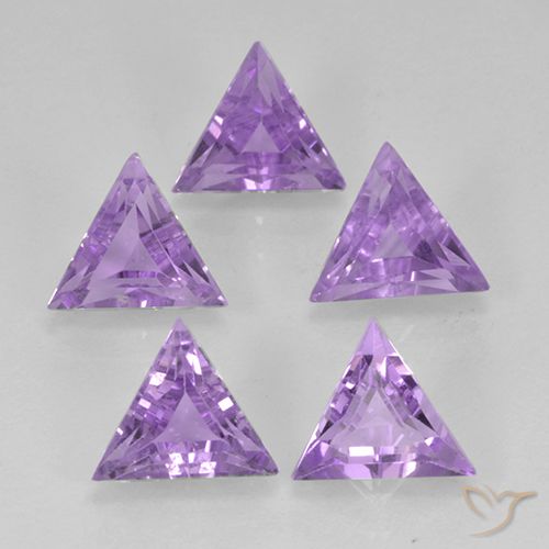 2.78ctw Natural íris violeta Ametista, Trilhão, VS