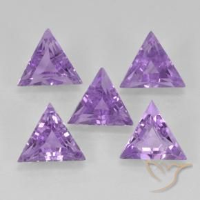Pedras preciosas de Ametista íris violeta natural de 2.78 ct, Trilhão, VS