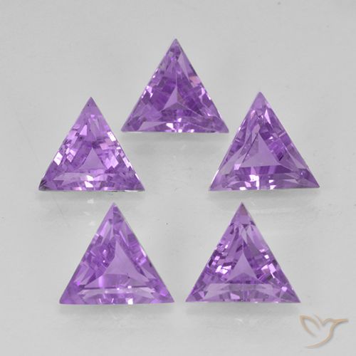 2.81ctw Natural Violeta médio Ametista, Trilhão, VS