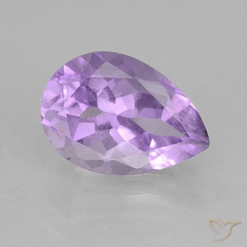 1.92ct Natural íris violeta Ametista, Formato de pêra, VS