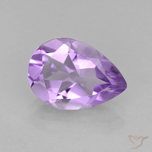 1.59ct Natural Violeta médio Ametista, Formato de pêra, VVS-VS