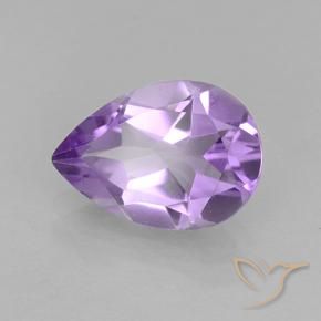 Ametista Violeta médio Natural 1.59ct, Formato de pêra, VVS-VS
