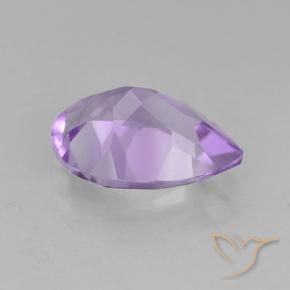 Ametista Violeta médio Natural 1.59ct, Formato de pêra, VVS-VS
