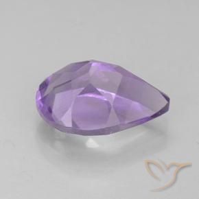 Ametista Violeta médio Natural 1.79ct, Formato de pêra, VS