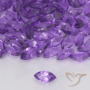 Ametista Violeta médio Natural 0.15ct, Marquesa, VVS-VS
