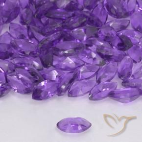 Ametista Violeta médio Natural 0.15ct, Marquesa, VVS-VS
