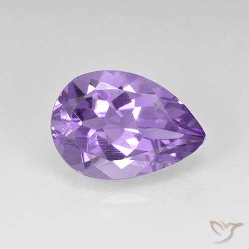 4.58ct Natural Violeta médio Ametista, Formato de pêra, VVS-VS
