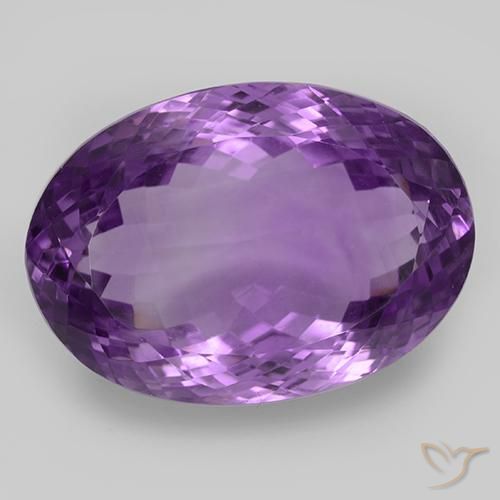 47.30ct Natural Violeta médio-escuro Ametista, oval, IF