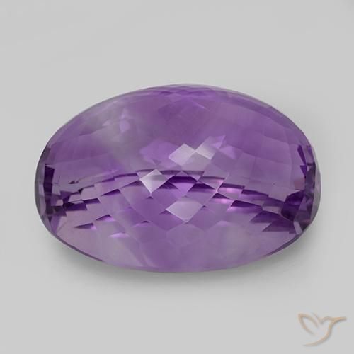 Ametista Violeta médio-escuro Natural 47.30ct, oval, IF